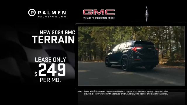 Palmen 1000 - New 2024 GMC Terrain Lease  $249 P/M X 36M $3248 Due At Singing See Dealer For Detail
