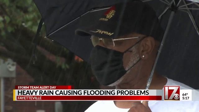 Heavy rain causing flooding problems in Fayetteville смотреть онлайн