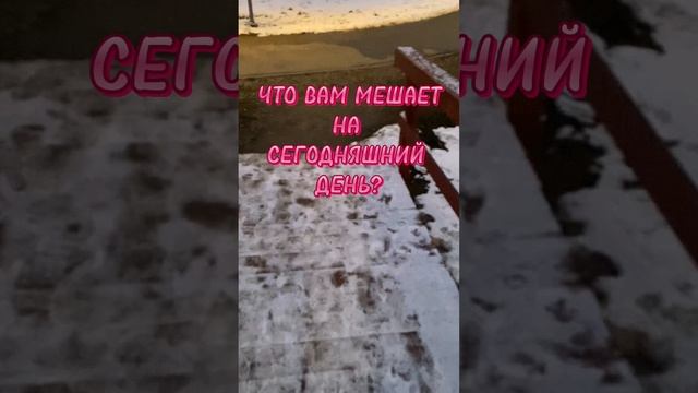 ЧТО МЕШАЕТ ВАМ НА СЕГОДНЯШНИЙ ДЕНЬ?