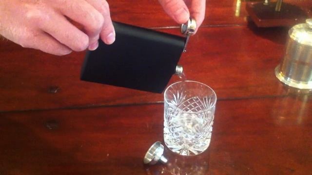 Black 'Naggin' Hip Flask (7oz)