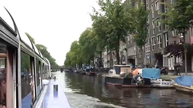 По каналам Амстердама.Ужин и дорога в Бельгию.Голландия