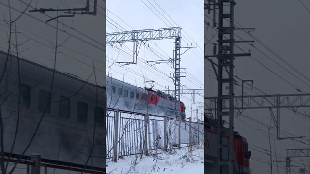 Миниролик #1541 ЭП20 - 045 Пролетает вблизи от о.п Отдых #эд4м #anime #рек