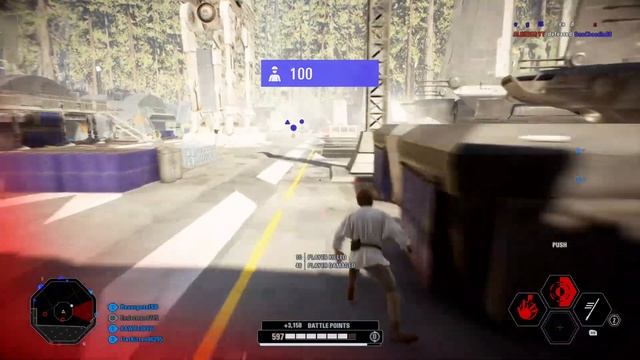 Star Wars Battlefront ll 155 Luke Skywalker Killstreak on Endor смотреть онлайн