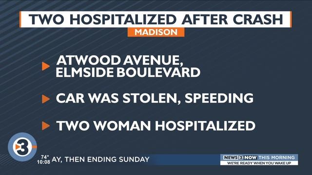 Two taken to hospital after stolen SUV rolls over on Atwood Ave. overnight смотреть онлайн