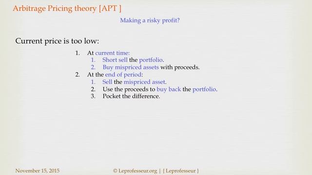 ⨘ } Corporate Finance } 8 } APT, and 3-Factor Model } LEPROFESSEUR } смотреть онлайн