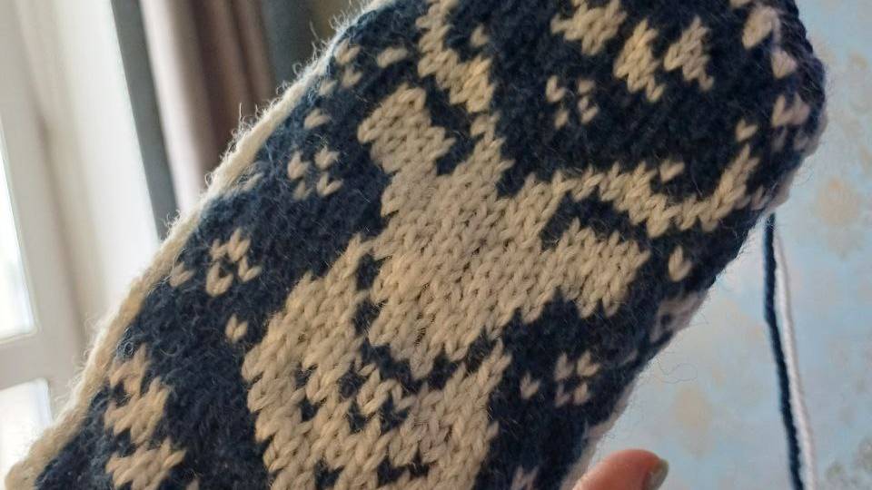 Как набрать петли, набор длинный хвост спицами. смотреть онлайн