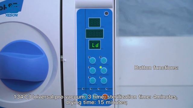 How to operate YESON-B-BAS AUTOCLAVE смотреть онлайн