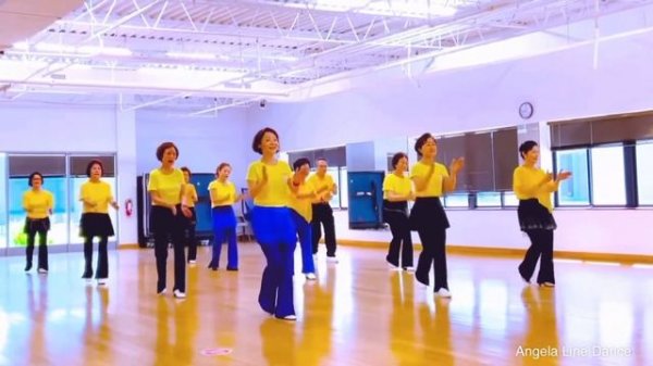 Amame  Line Dance - DJ Berta - Merengue / #chicago 안젤라 라인댄스