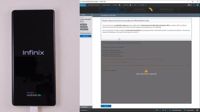 Using PRELOADER mode on devices with MTK chipsets with ChimeraTool смотреть онлайн