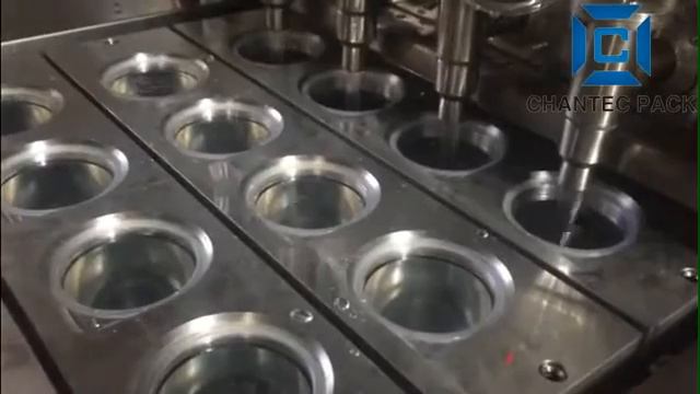 CHANTECPACK Automatic juice/yogurt/curd/hummus/instant noodles cup washing filling sealing machine смотреть онлайн