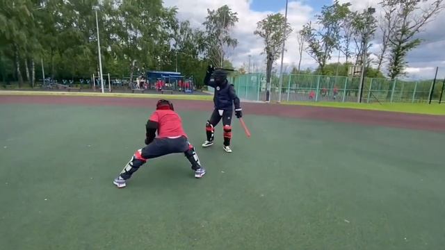 Фрагмент поединка на палках, тренировка обк СФЕРА МОСКВА смотреть онлайн