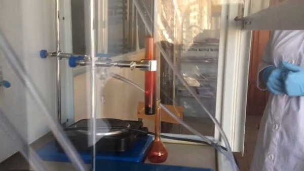 Реакция взаимодействие брома с алюминием | Reaction of bromine with aluminum