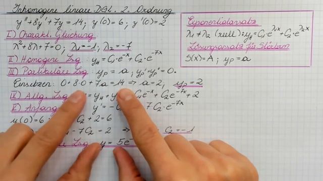 Inhomogene lineare Differentialgleichung 2. Ordnung – Lösungsansatz für konstanten Störterm смотреть онлайн