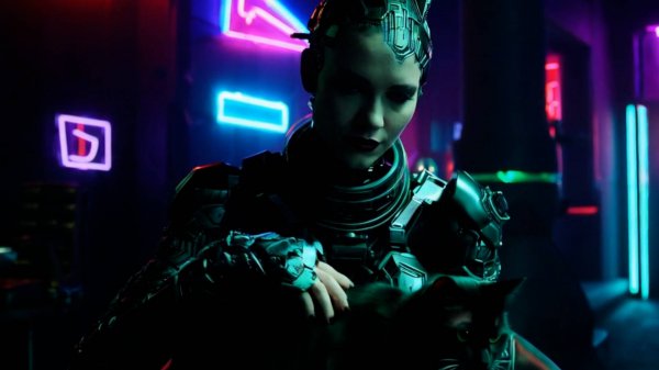 SYNTH10, AlaeLam - Silicon Heart (Official AI Generated Video) | #synthwave #darksynth #cyberpunk