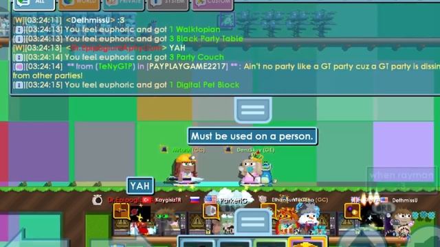 Gacha 50 PARTY BOX ( SESAT ) Growtopia! смотреть онлайн