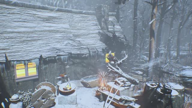 Атмосфера зимнего шторма со звуками ледяного завывающего ветра подходит для сна, отдыха и учебы смотреть онлайн