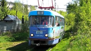 «По заповедным местам». Трамвай Tatra T3SU борт. №693 следует по маршруту 11 по улице Татищева