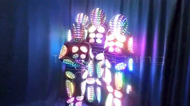 TC-0152 Full Color Fiber Optic LED Tron Costume смотреть онлайн