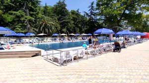 Парк -отель" Кавказ " Гагра.Бассейн.Июнь 2024