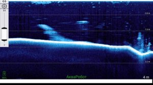 Пример объектов на эхограме эхолота Акваробот