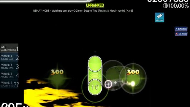 [osu!] O-Zone - Despre Tine (Hard) (auto Mode) [720p60]