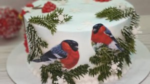 НЕВЕРОЯТНО красивый ЗИМНИЙ торт!