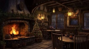 Celtic Tavern 🍀 Уютная фЭнтези музыка  с треском огня