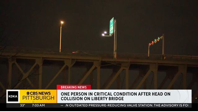 Two people taken to the hospital after crash on Liberty Bridge смотреть онлайн