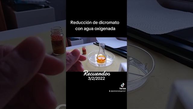Reducción de dicromato con agua oxigenada. смотреть онлайн