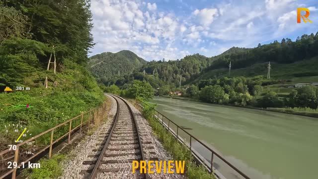 ★ 2К 60fps HDR ★ Марибор - Клагенфурт (железная дорога долина Драва и Коральм -Словения, Австрия)! ★ смотреть онлайн