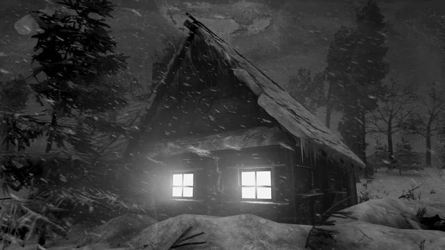 Расслабляющая метель для сна | Звуки метели в уютном зимнем домике смотреть онлайн