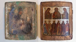 Реставрация иконы Деисус с избранными святыми