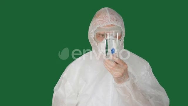 Focused Scientist Examining Water in Glass | Stock Footage - Envato elements смотреть онлайн