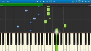 Улыбка - из мультфильма «Крошка Енот» (на пианино Synthesia)
