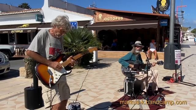 Spectacular Street Jam in Javea Spain - 2 improvised songs смотреть онлайн