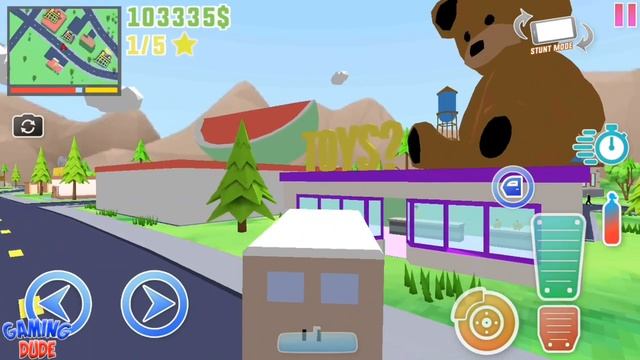 Dude Theft Wars: Open World Sandbox Update - HUGE BEAR | Android Gameplay FHD смотреть онлайн