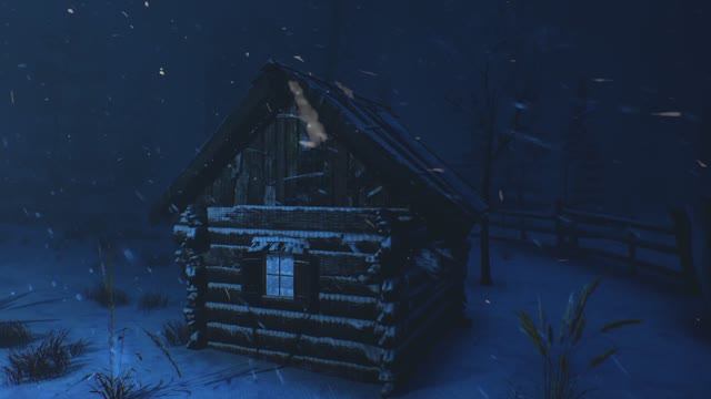 Уютная зима 2025 для сна | Звуки вьюги и снежного бурана для сна. Звуки ветра смотреть онлайн