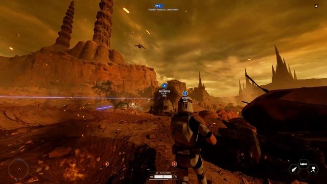 212th Clone Battalion Assault Geonosis | Star Wars Battlefront 2 смотреть онлайн