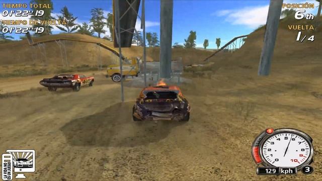 Flatout 1 - Choques & Saltos Extremos Gameplay part-3 (PC 4K 60Fps) смотреть онлайн