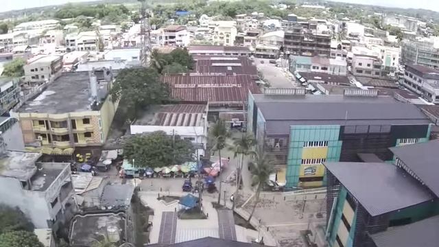 Santiago City, Isabela - Drone view of Public Market, Santiago City смотреть онлайн