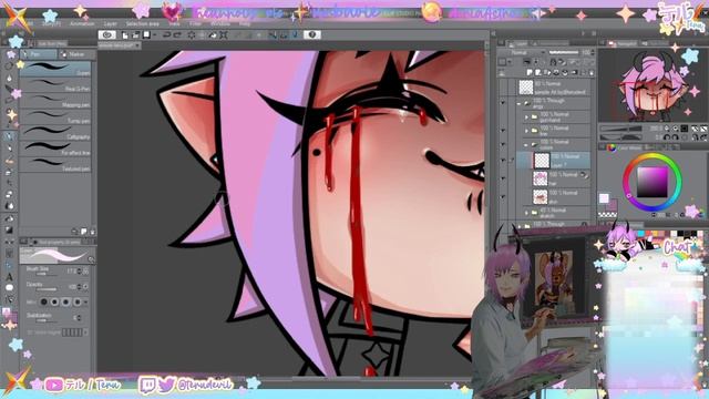 【✧ vtuber ✧】 Art - Teru Gun Emote ♡ Part 2 Color & Shade смотреть онлайн