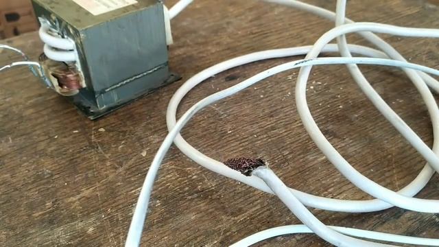 Нагреватель из трансформатора микроволновки .