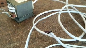 Нагреватель из трансформатора микроволновки .