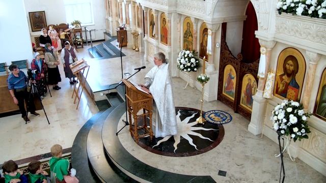 2024.06.14 Прав. Иоанн Кронштадтский. Проповедь по запричастном стихе произнес прот. Виктор Сандар. смотреть онлайн