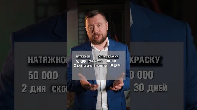 НАТЯЖНОЙ ПОТОЛОК или ПОТОЛОК ИЗ ГИПСОКАРТОНА под покрасу? смотреть онлайн