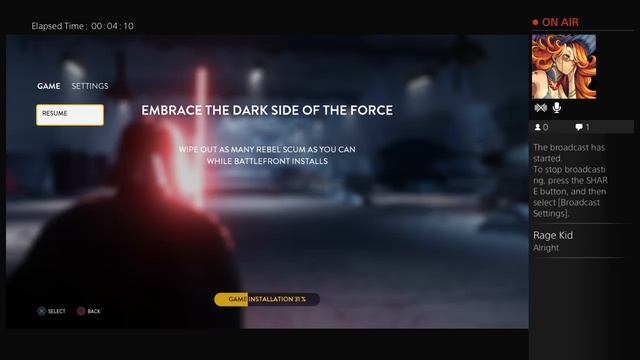 Trying out some BattleFront on PS4 while it installs смотреть онлайн