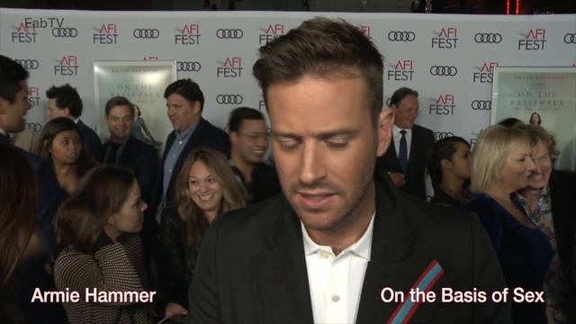 Armie Hammer "On the Basis of Sex" AFI film festival premiere смотреть онлайн