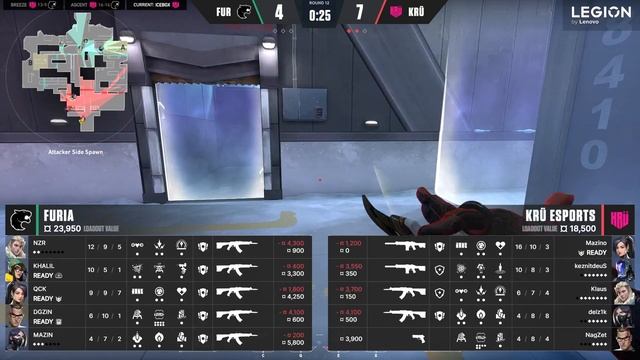 KRÜ Esports x FURIA (Mapa 3: Icebox) | VALORANT Last Chance Qualifier смотреть онлайн