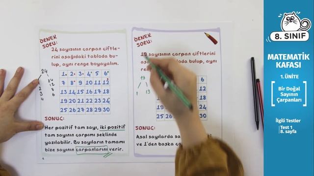 8. Sınıf Matematik Ders #1 - Bir Doğal Sayının Çarpanları смотреть онлайн