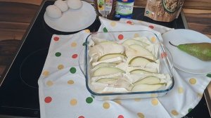 Пирог  с  грушей и сыром Camembert на тесте Фило.